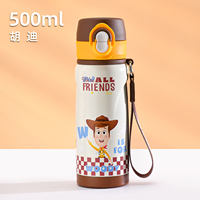 Toy Story children's insulated cups, boys' and girls' straw water cups for primary school students, Lightyear water bottles thumbnail 7