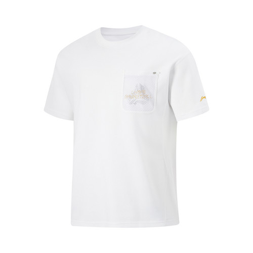 LI-NING/李宁篮球系列男子夏季运动宽松舒适短袖T恤AHSU607-B品