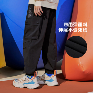 YYKT079 运动生活舒适透气常规休闲运动长裤 李宁运动裤 男女童春季