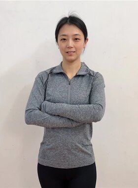 HPE女款春秋时尚透气紧身长袖T恤衫1H3W07013780