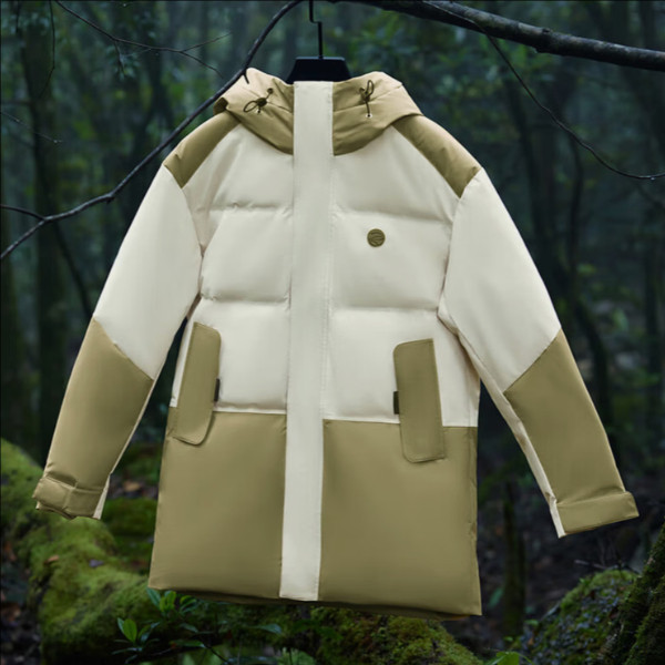 361°羽绒服男女同款加厚中长款防泼水运动羽绒服 652349306