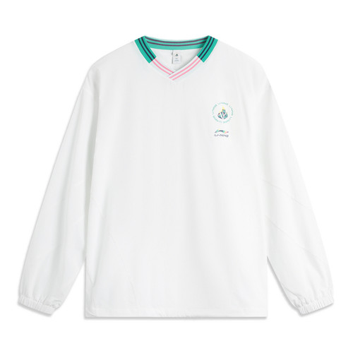 李宁运动潮流系列男女同款长袖套头衫时尚春运动服AAEU019-3-B品
