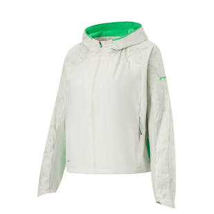 李宁风衣女春季 B品 跑训系列简约透气宽松休闲运动风衣AFDU050