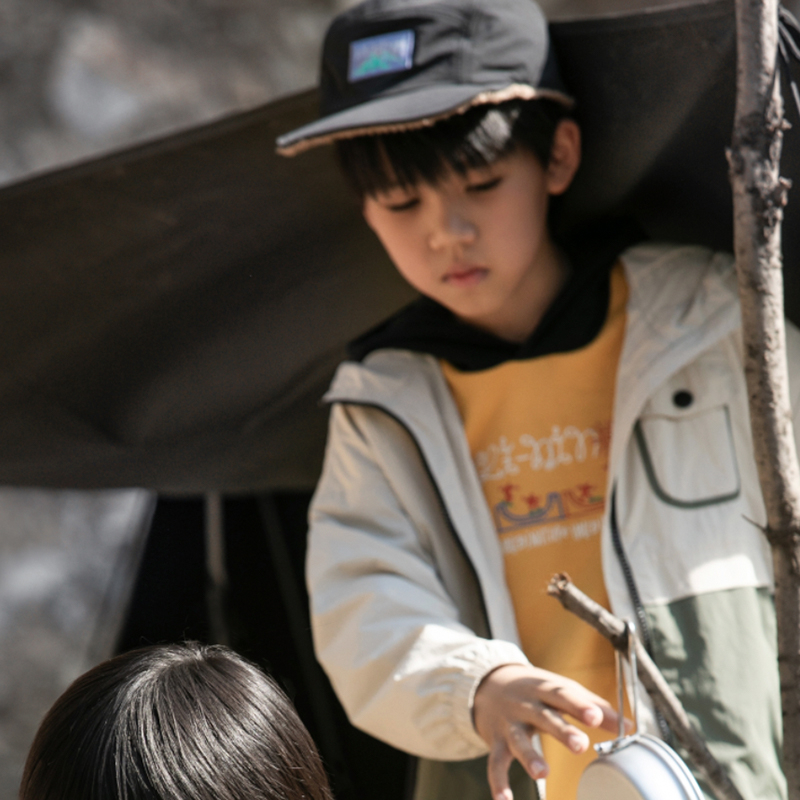 李宁儿童运动帽男大童休闲时尚羊羔绒双面棒球帽YMYT081-B品