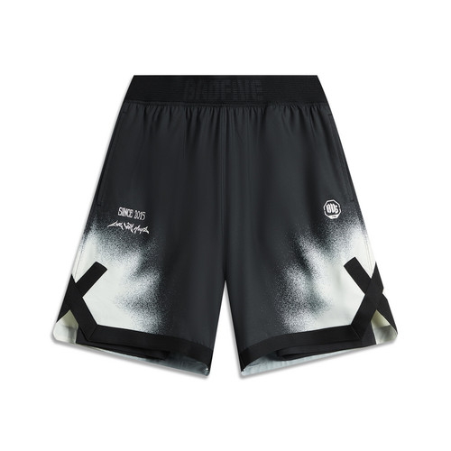 李宁男子二合一运动短裤反伍系列内层潮流休闲速干裤AKSU703