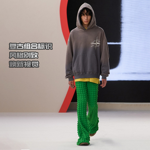 中国李宁卫衣男女款 B品 春系列舒适透气宽松套头连帽卫衣AWDU351