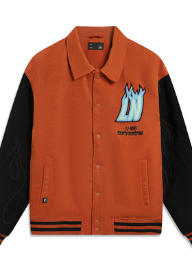 李宁男保暖百搭风衣冬季运动休闲长袖舒适上衣AFDT697-B品