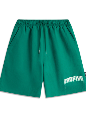 李宁运动裤男夏季反伍系列舒适透气宽松休闲运动短裤AKSU567--B品