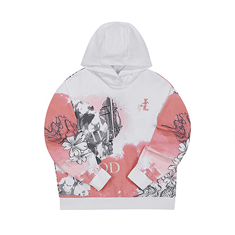 361°运动卫衣女秋季新款连帽套头潮流时尚宽松舒适上衣562239004