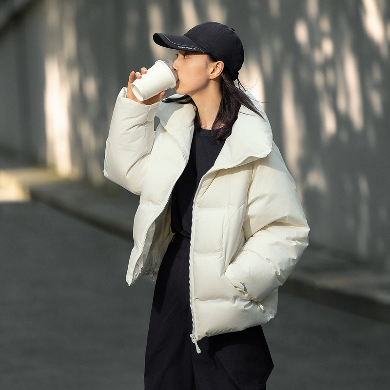 LI-NING/李宁保暖翻领短款