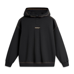 李宁CF溯24见龙在野男女同款 春宽松户外运动套头连帽卫衣AWDU805