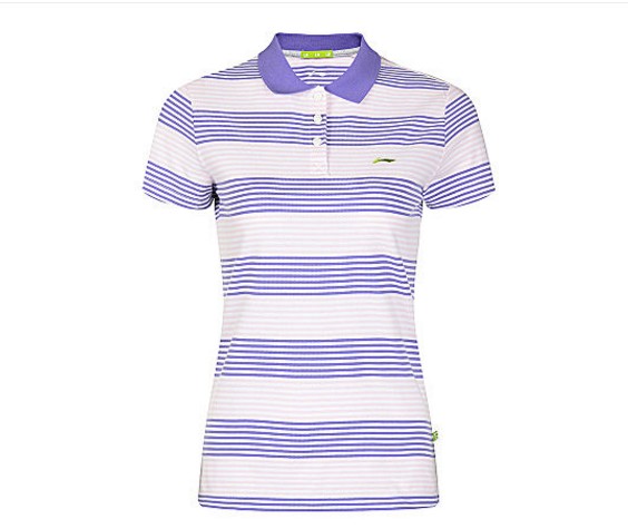 Polo sport femme LINING APLH056 en coton - Ref 558166 Image 2