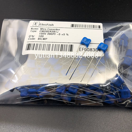 ELECFISH 精密银云母电容 100V-390PF CMDB 2A 391J 390P