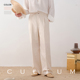 男 CULTUM极简老钱风垂感抽绳休闲裤 慵懒松弛感 透气亚麻天丝