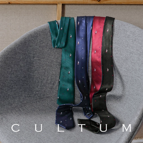 Классический галстук, трендовая ретро стрела в английском стиле, с вышивкой