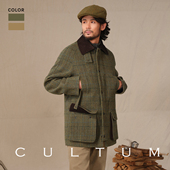 CULTUM复古格纹户外猎装 100%羊毛高效防水 夹克男加厚保暖外套