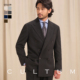 婚礼男秋冬 CULTUM通勤拉毛人字纹西服套装 触如羊毛 零染色纺