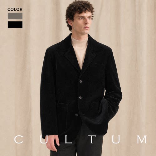 CULTUM秋冬西装领法式夹克男