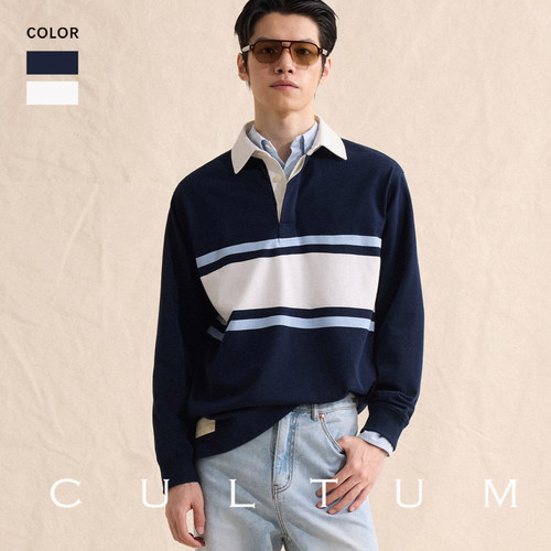 CULTUM100%新疆棉POLO橄榄球衫