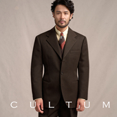 男三件套 CULTUM复古斜纹加厚全里西服套装 1930s 600g重50羊毛