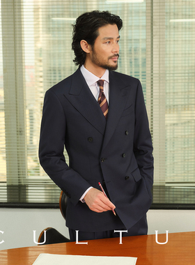 【70%澳洲羊毛 半麻衬工艺】CULTUM可机洗免熨烫通勤西服套装男