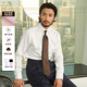 CULTUM商务通勤7cm小温莎领舒适纯棉衬衫 高支鲁泰DP免烫 男