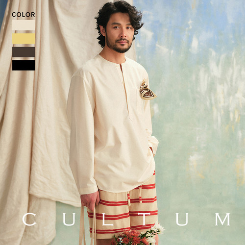 CULTUM意式休闲半开襟男士衬衫