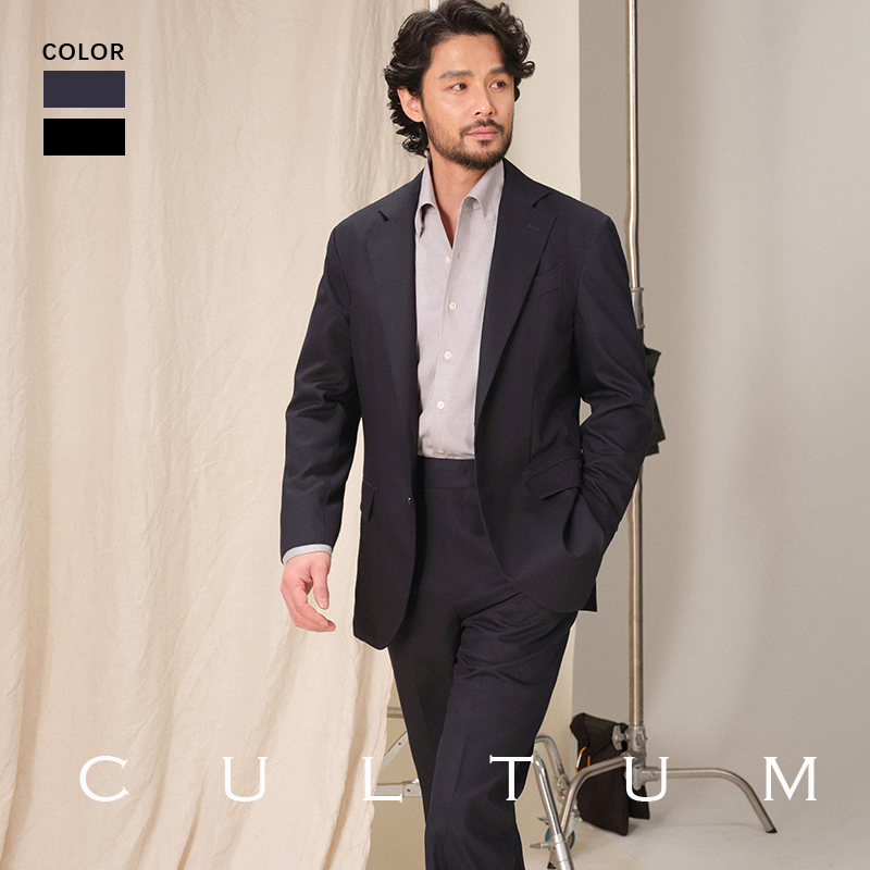CULTUM清凉透气可机洗西服套装男