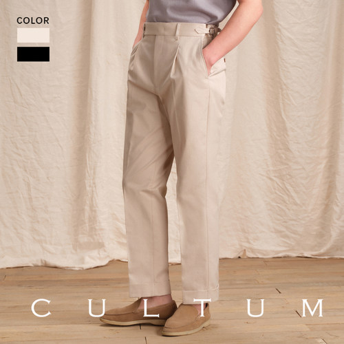 棉质那不勒斯免烫西裤