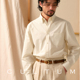 舒适透气纯棉 CULTUM复古长袖 暗扣领衬衫 男休闲ivy风四季 衬衣
