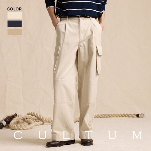 CULTUM100%棉美式复古工装裤