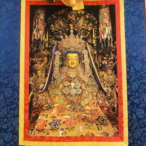 大昭唐卡释迦牟尼挂画觉沃佛唐卡