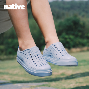 native洞洞鞋 透气防滑软底下水溯溪鞋 沙滩鞋 男 儿童女舒适包头凉鞋