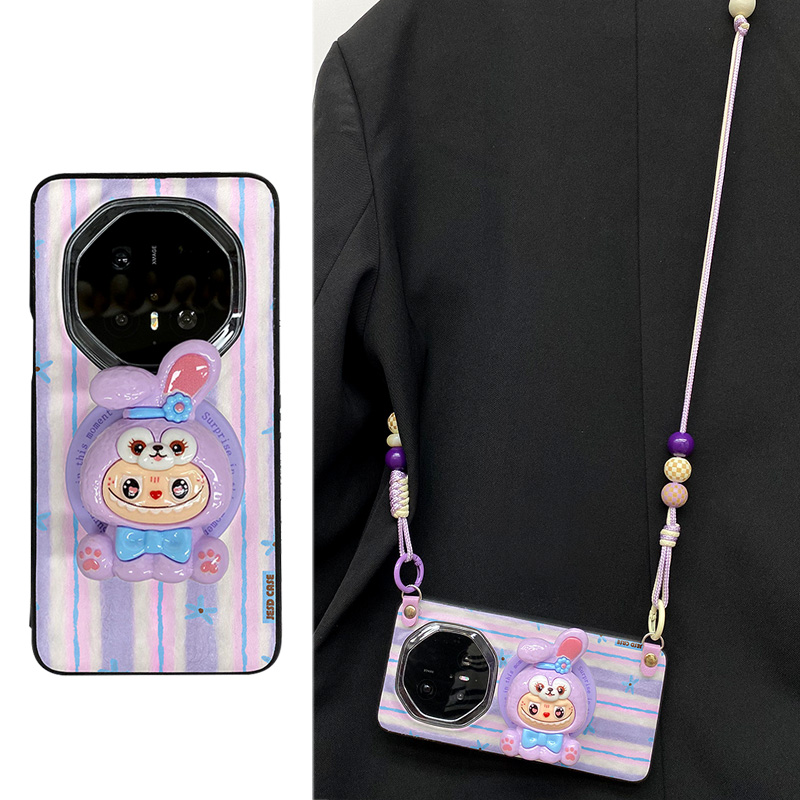 磁吸支架全包防摔适用于华为mate80promax非凡大师手机壳mate70pro保护套MATE60RS保时捷高级感外壳挂绳卡通