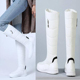 真皮厚底平底加绒加厚白色雪地靴高筒靴长靴子长筒靴女靴40