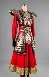 定制古代女将军盔甲花木兰演出服穆桂英景区巡游铠甲女将服装