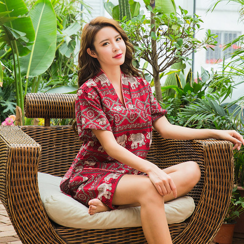 纯棉纯棉女汗蒸服大象足疗按摩