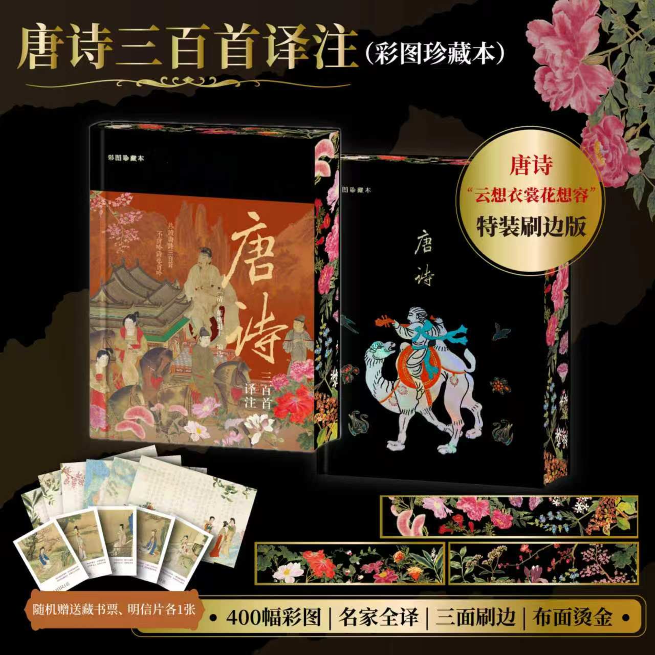 【DD】唐诗三百首彩图珍藏本全本全译注释全彩插图全集鉴赏辞典中国古诗词全集中小学生版国学经典古诗300首古代古典诗词畅销书