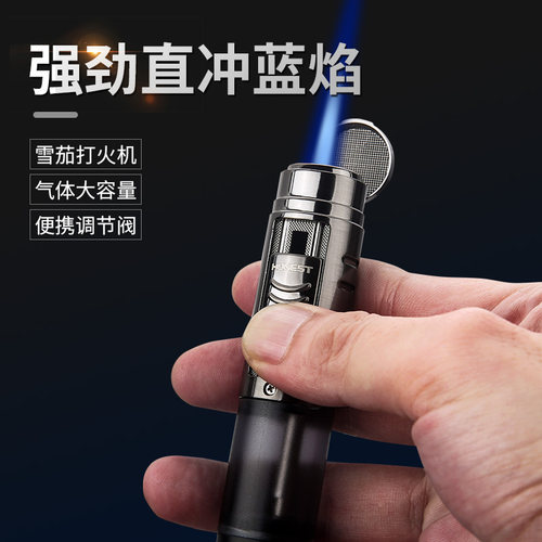 百诚金属家用直冲透明气仓打火机