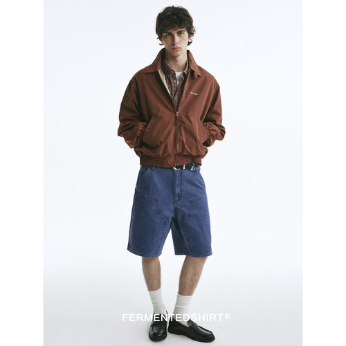 fermentedshirt复古哈灵顿夹克