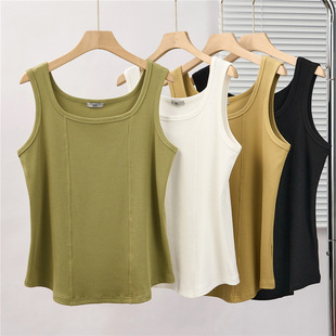2026春季160斤宽肩带内搭背心胖子加肥加大码吊带打底衫遮肚显瘦