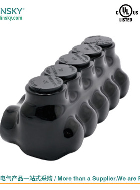 Linsky灵天绝缘多芯电缆连接器UL认证美标单侧入口端子 LICS1/0-2