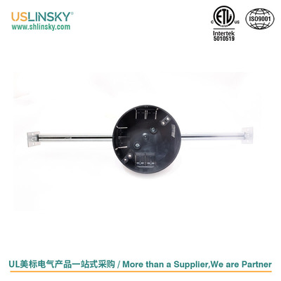 LINSKY灵天ETL&CETL美标认证新工程圆型带长支架塑料接线盒APB06N