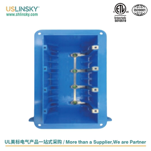 uslinsky灵天ETL&CETL20481三位塑料接线盒底盒加拿大款PB04VB-1