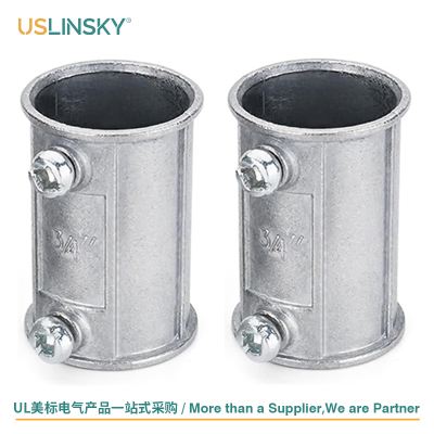 USLINSKY灵天美标UL认证管直接EMT金属电线管接头配件连接器EK111