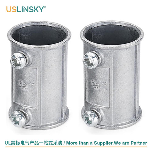 USLINSKY灵天美标UL认证管直接EMT金属电线管接头配件连接器EK111