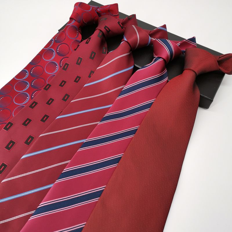 送男正装宽版条纹花纯色手打领带