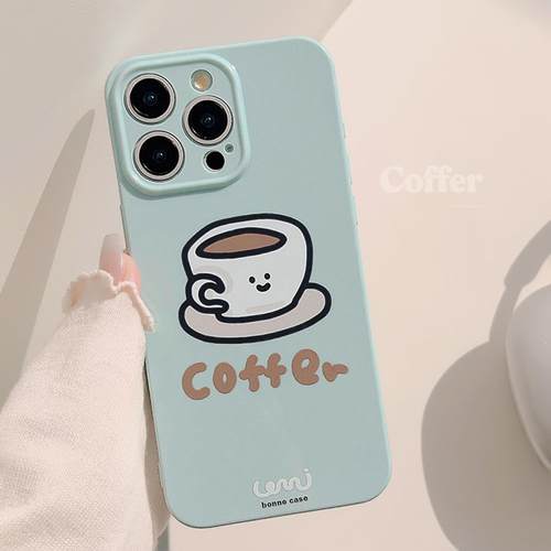 ins拿铁咖啡iphone17适用16手机壳苹果15pro max小众14软