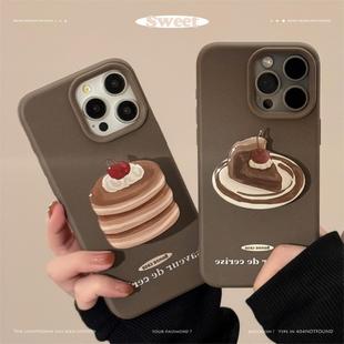 复古高级感iphone17手机壳苹果16promax蛋糕支架15适用13防摔12软