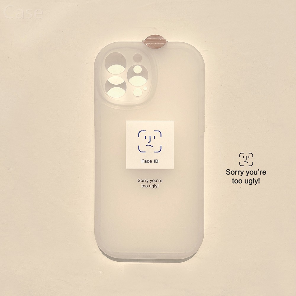 磨砂简约面部识别16适用14苹果17promax手机壳iphone12磨砂11软xr透白13个性ins风高级感xs保护套15plus全包